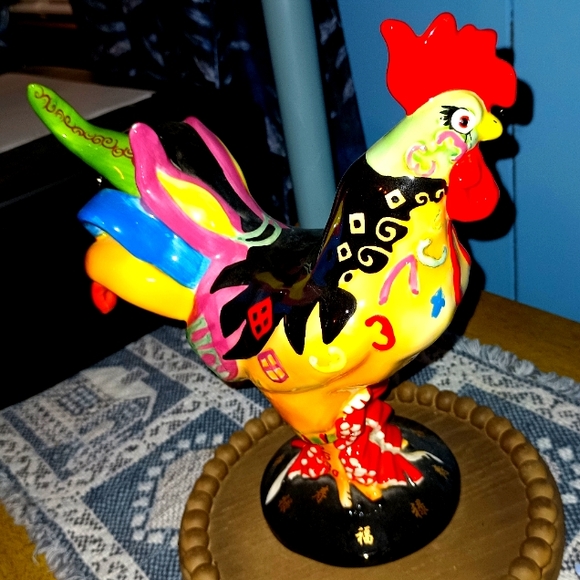 Poultry in Motion Rooster Statue Vintage Sharon Neahaus Created Artist - Picture 3 of 8